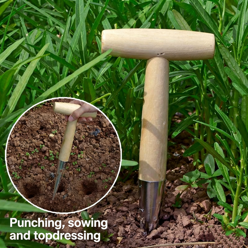 Gardening Tools Equipment - Handheld Clear Scale Garden Hole Puncher