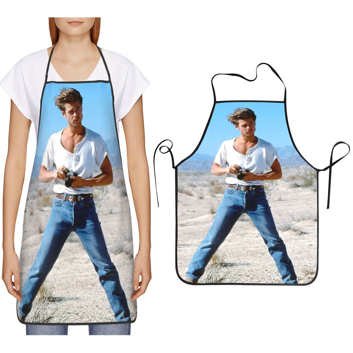 Gardening Tools Women - Brad Pitt Young Handsome Aprons Chef