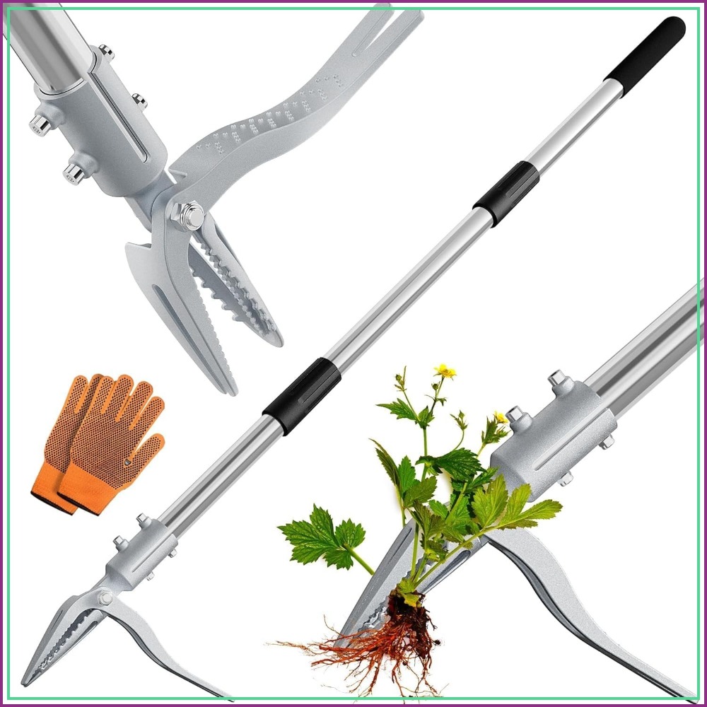 Gardening Tools Long Handle - Stand Up Weed Puller Tool with