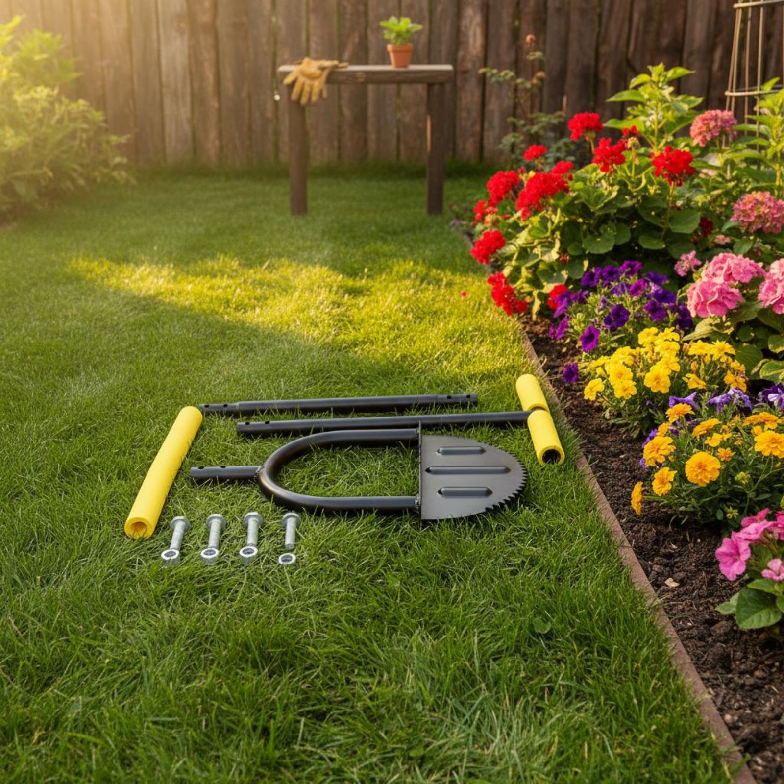 Half Moon Edger Wide Foot Peda - Gardening Tools Long Handle reseña y precio