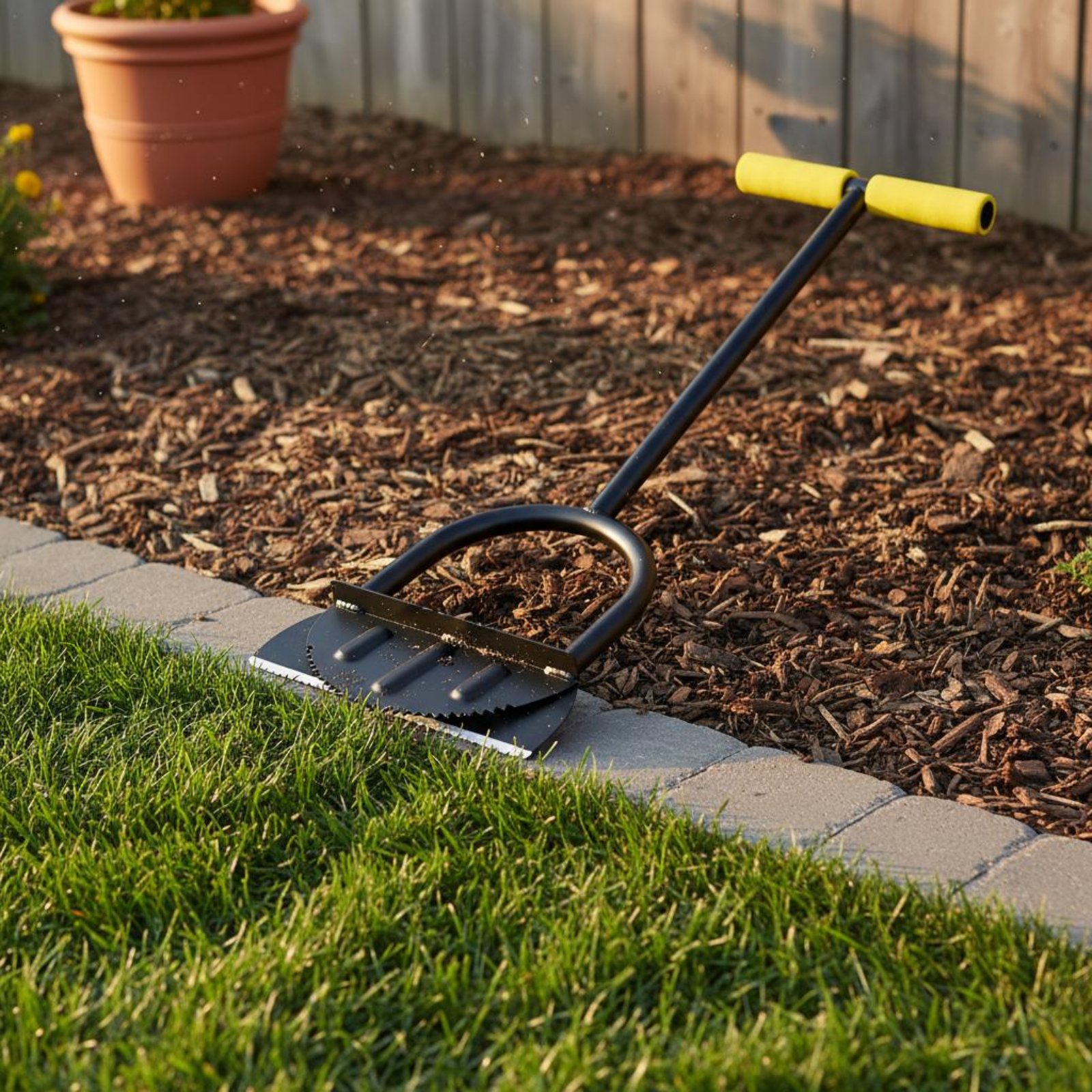 Half Moon Edger Wide Foot Peda - Gardening Tools Long Handle reseña y precio