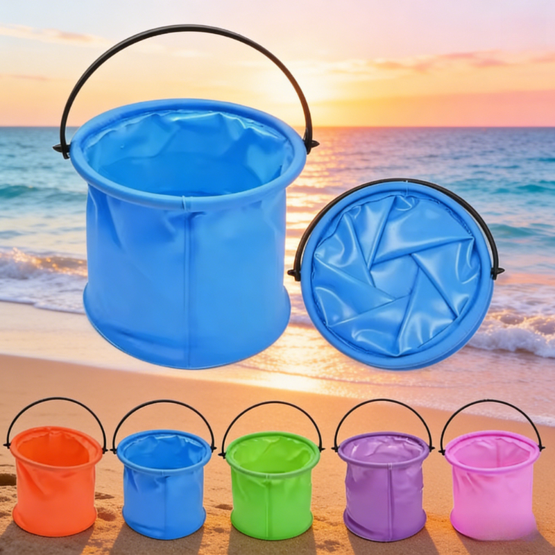 Beach Sand Bucket Toy  Collaps - Gardening Tools For Kids reseña y precio