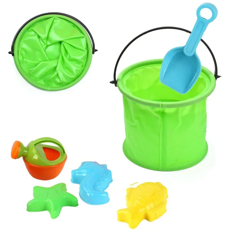 Beach Sand Bucket Toy  Collaps - Gardening Tools For Kids reseña y precio