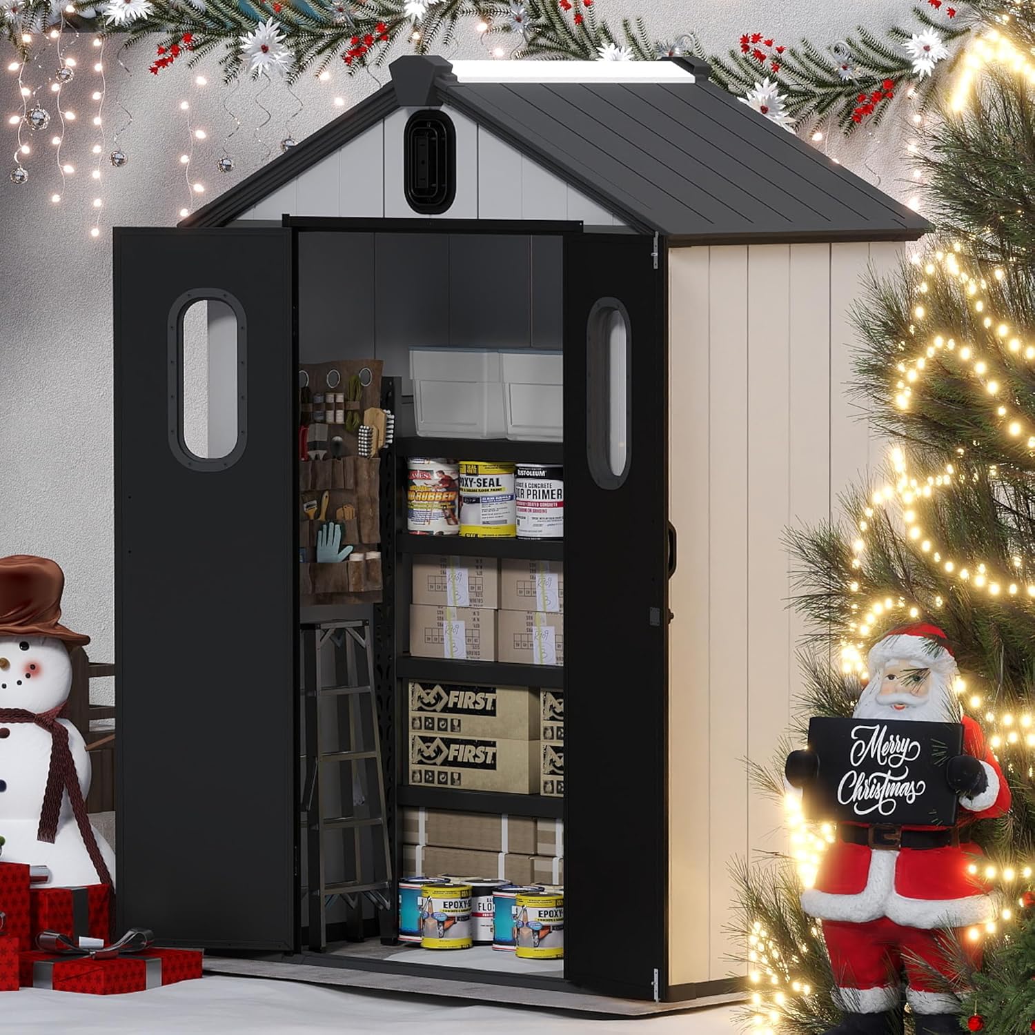 5x3 FT Resin Storage Shed All  - Gardening Tools reseña y precio