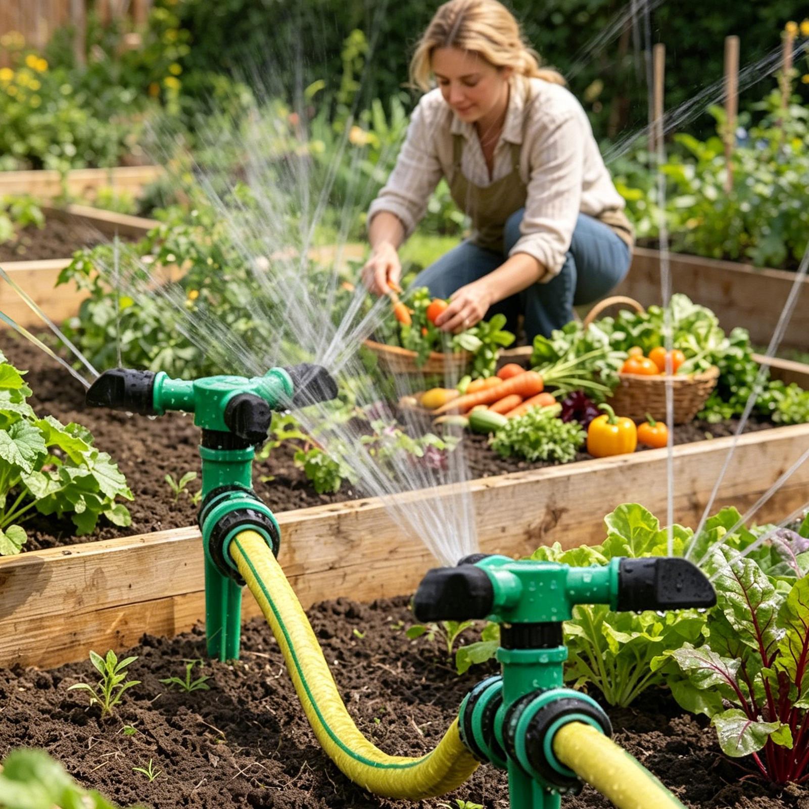 Automatic Rotating Water Sprin - Gardening Tools Equipment reseña y precio