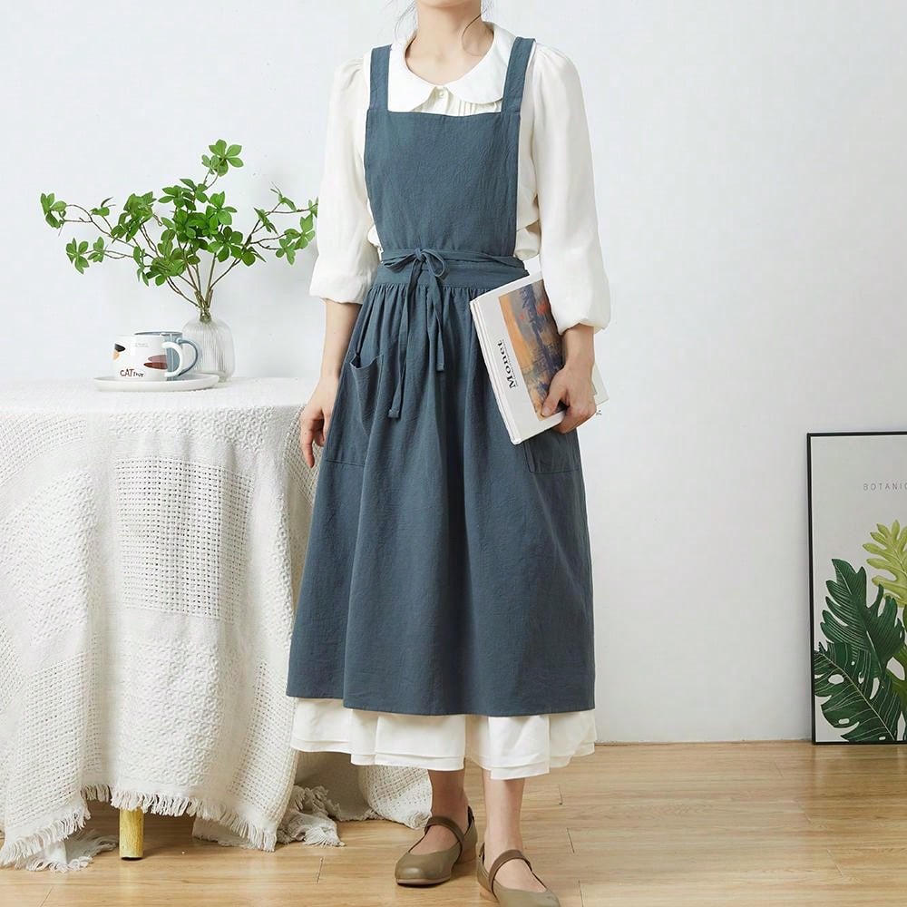 Brief Nordic Wind Pleated Skir - Gardening Tools Women reseña y precio