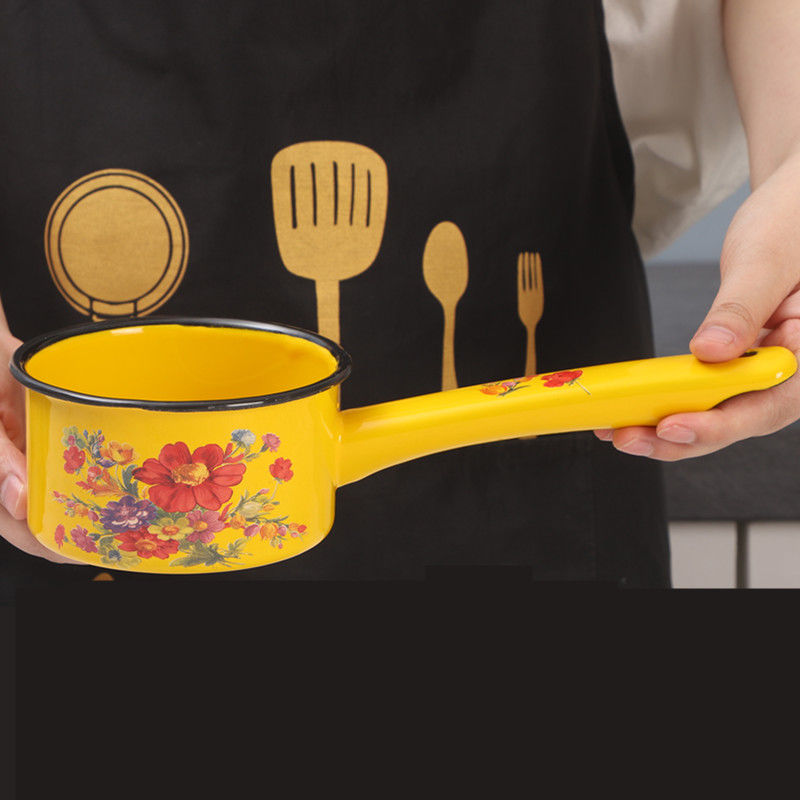 Enameled Water Spoon Milk Pot  - Gardening Tools Long Handle reseña y precio