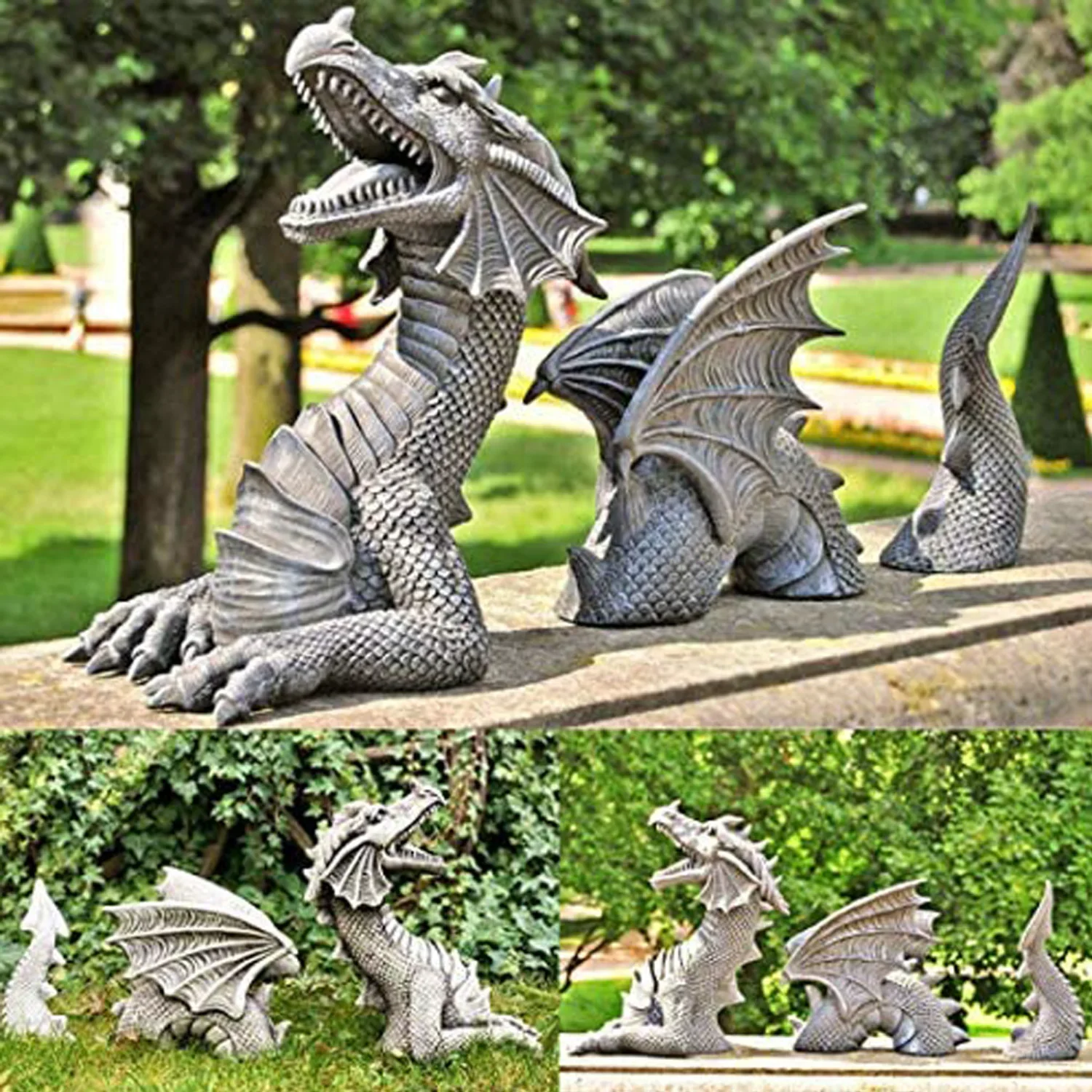 Dragon Sculptures Resin Giant  - Gardening Tools Usa reseña y precio