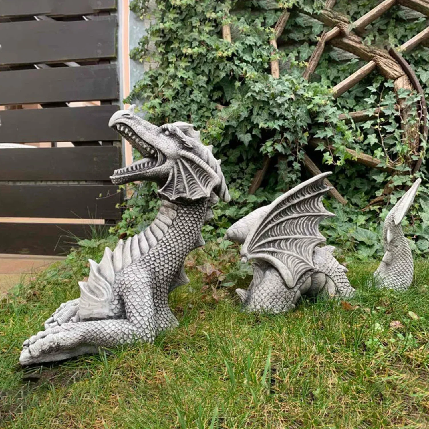 Dragon Sculptures Resin Giant  - Gardening Tools Usa reseña y precio