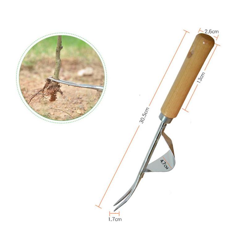 Steel Root Extractor Wooden Ha - Gardening Tools Long Handle reseña y precio
