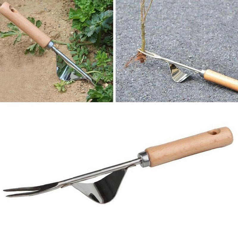 Steel Root Extractor Wooden Ha - Gardening Tools Long Handle reseña y precio