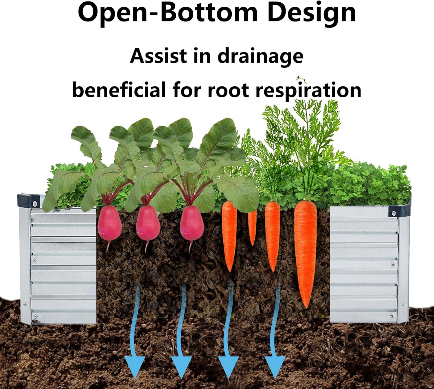 2 Pack Galvanized Raised Garde - Gardening Tools Kit reseña y precio