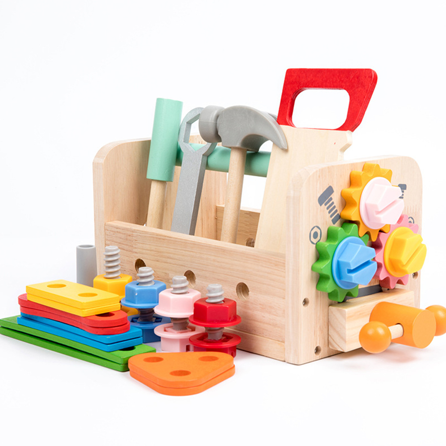 Kids Tool Bench Wooden Set Toy - Gardening Tools For Kids reseña y precio