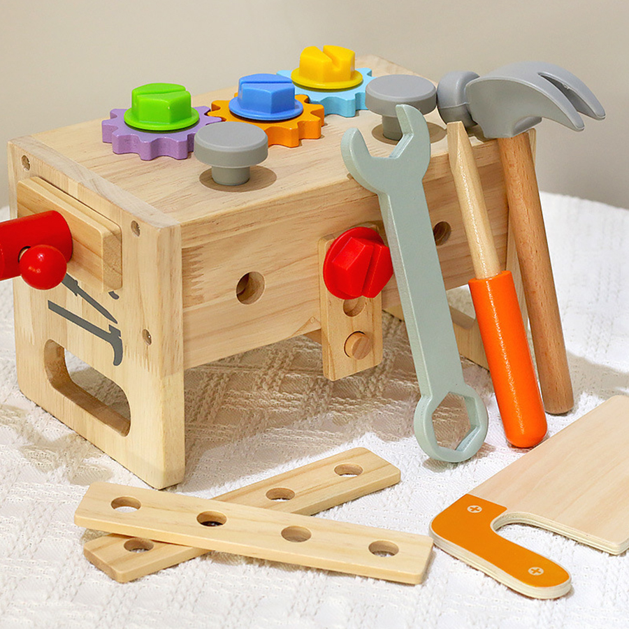 Kids Tool Bench Wooden Set Toy - Gardening Tools For Kids reseña y precio
