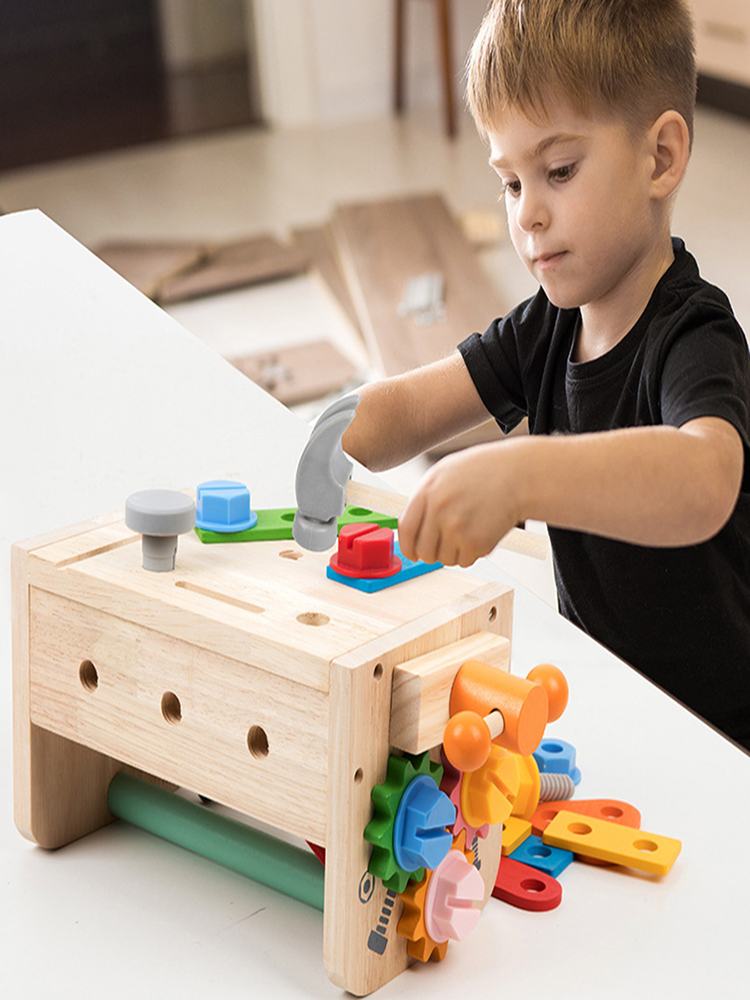 Kids Tool Bench Wooden Set Toy - Gardening Tools For Kids reseña y precio