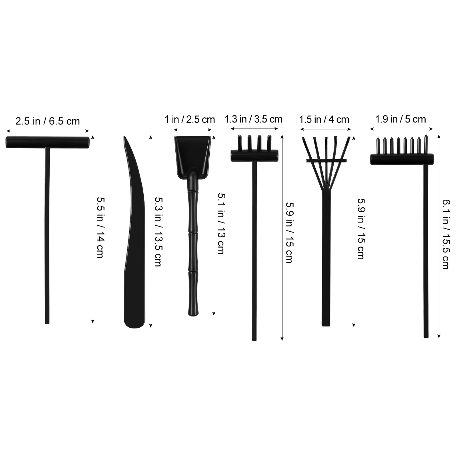 6Pcs Zen Garden Rake Kit Mini  - Gardening Tools Kit reseña y precio