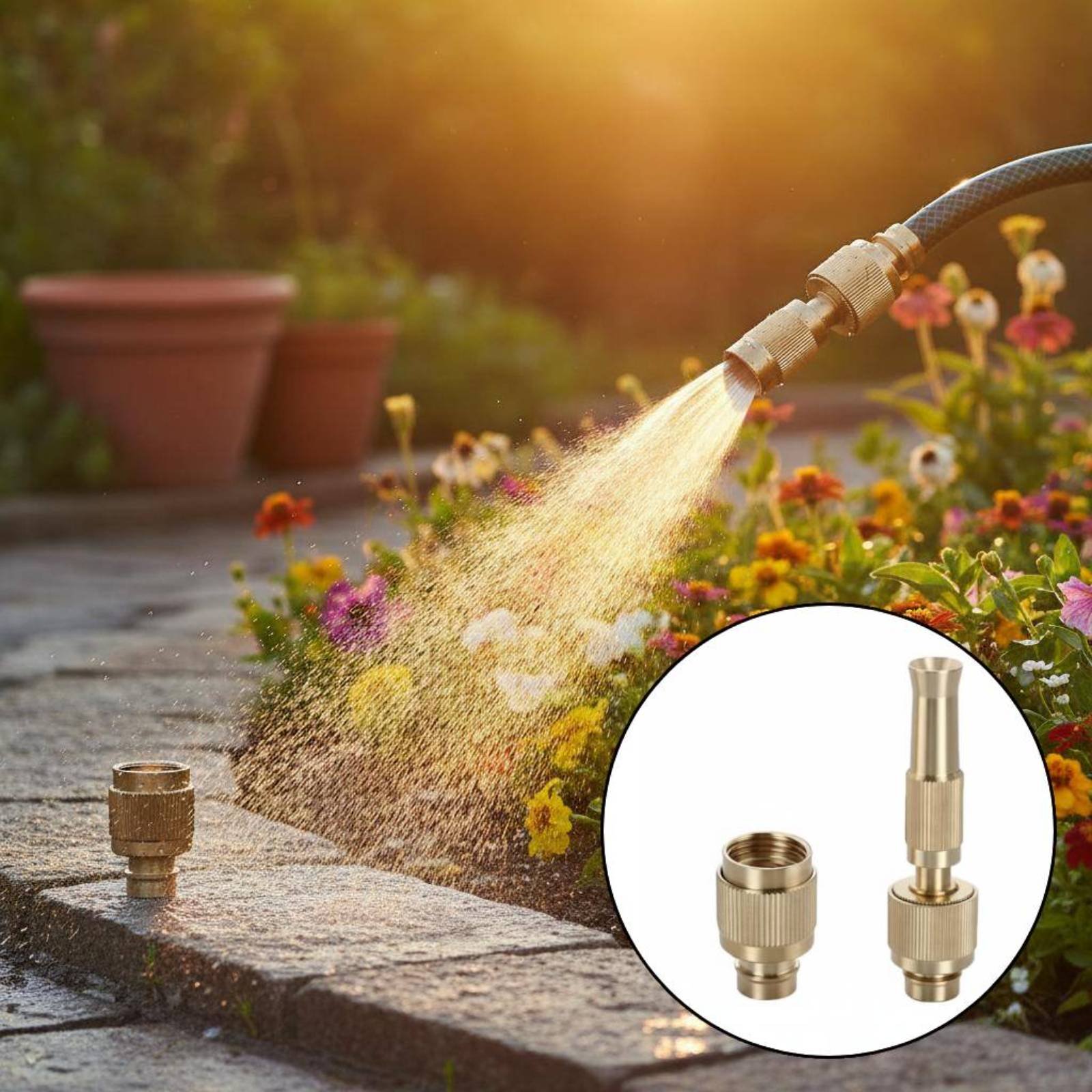Brass Water Universal Connecto - Gardening Tools Equipment reseña y precio