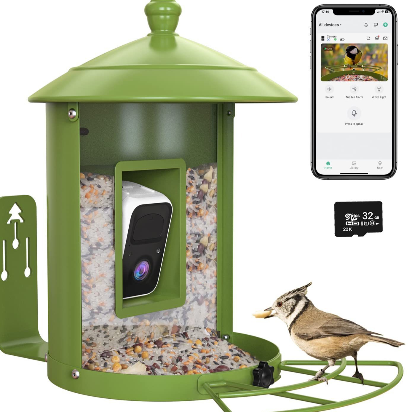 AI intelligent bird feeder wit - Gardening Tools Definition reseña y precio