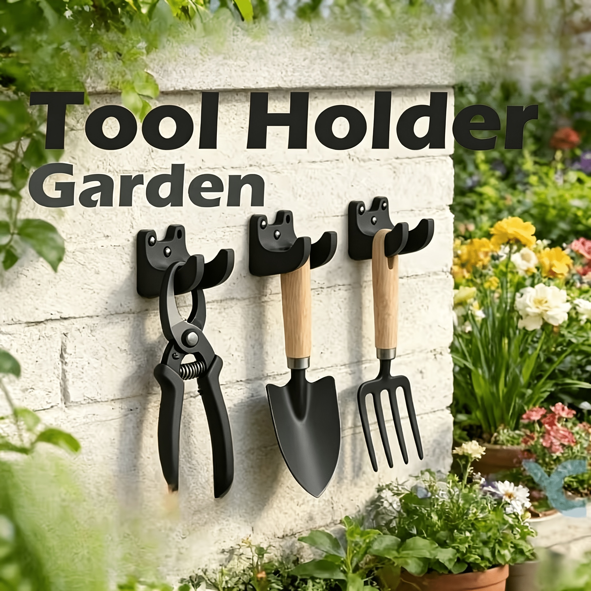 5pcs Garden Tool Storage Hooks - Gardening Tools Long Handle reseña y precio
