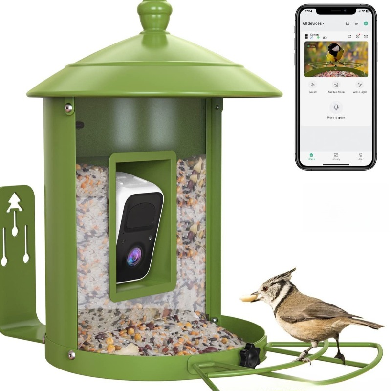 AI intelligent bird feeder wit - Gardening Tools Definition reseña y precio