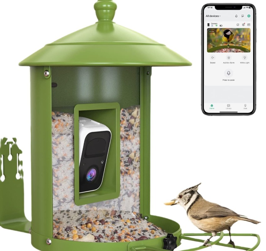 AI intelligent bird feeder wit - Gardening Tools Definition reseña y precio