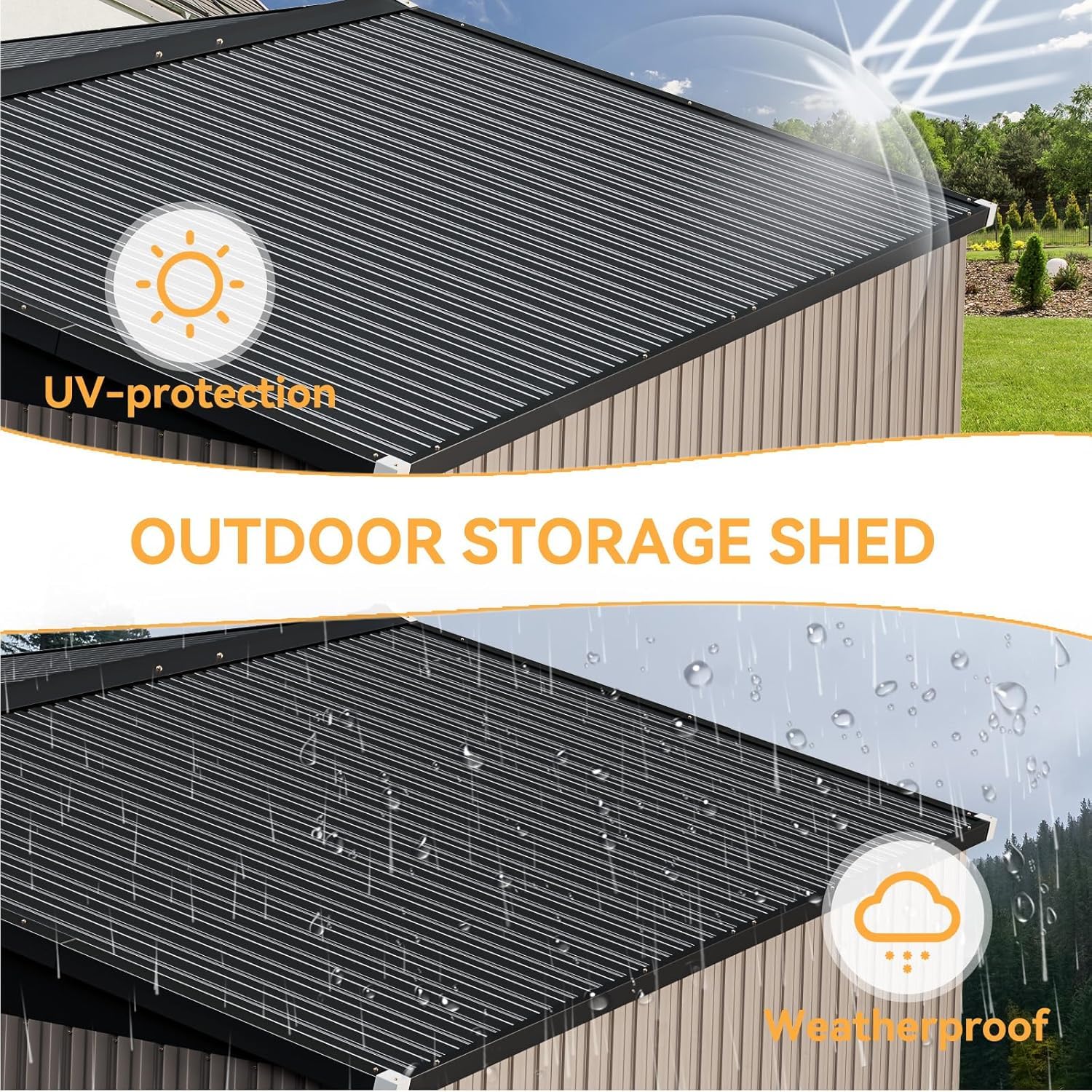 10 x 12FT Outdoor Storage Shed - Gardening Tools reseña y precio