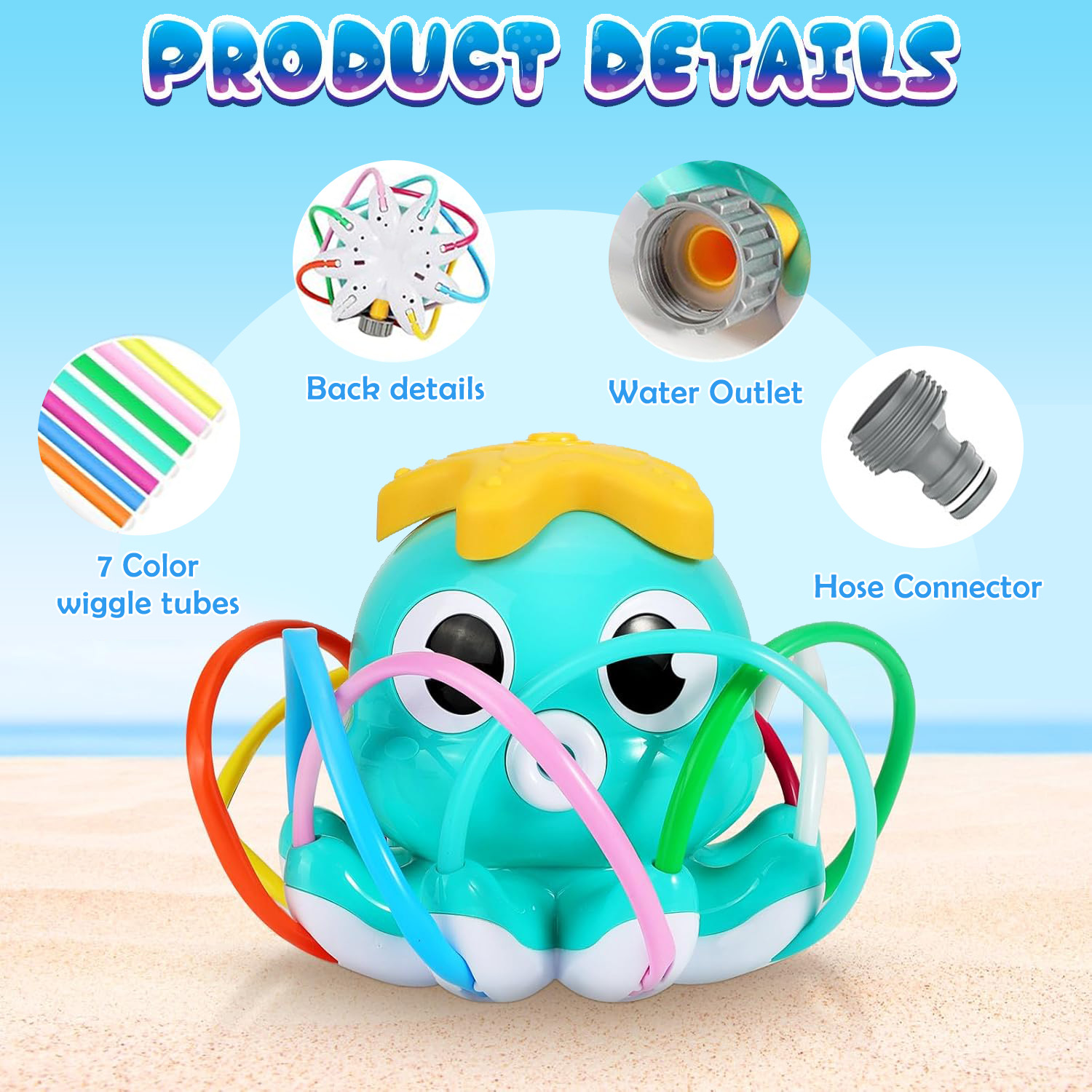 Octopus Sprinkler Water Spray  - Gardening Tools For Kids reseña y precio