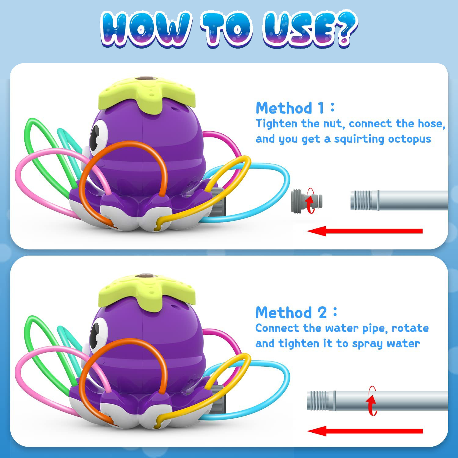 Octopus Sprinkler Water Spray  - Gardening Tools For Kids reseña y precio
