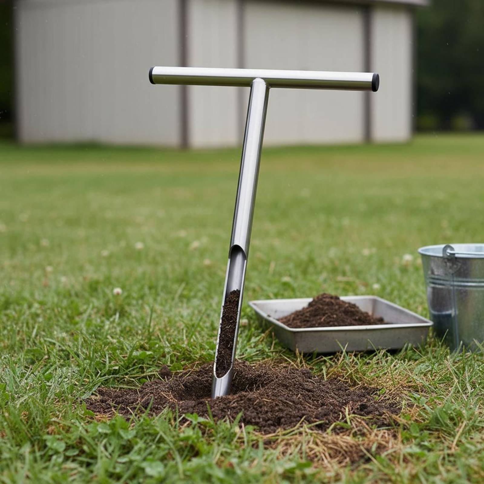 Stainless Steel Soil Sampler E - Gardening Tools Long Handle reseña y precio