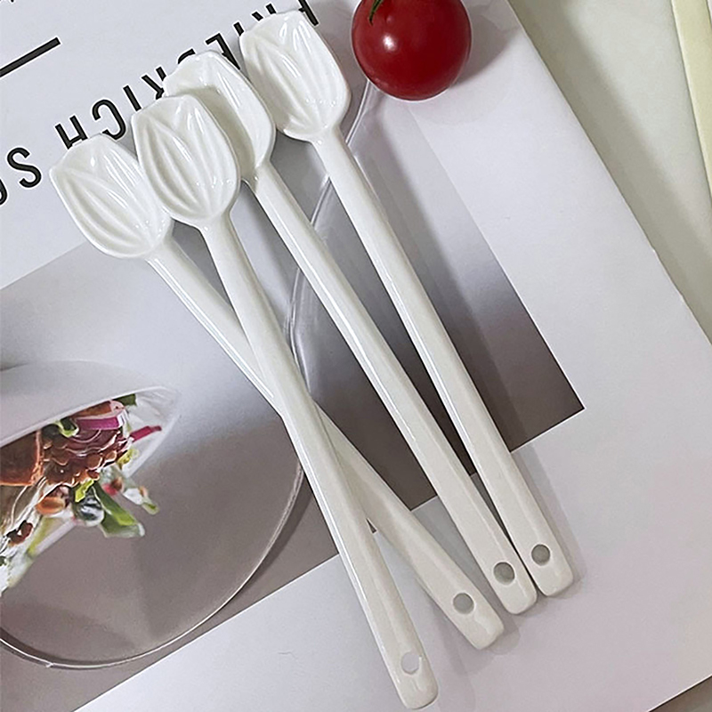 1PC Tulip Ceramic Coffee Spoon - Gardening Tools Long Handle reseña y precio