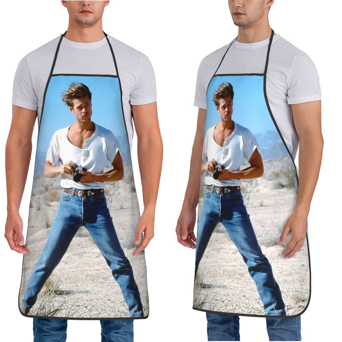 Brad Pitt Young Handsome Apron - Gardening Tools Women reseña y precio