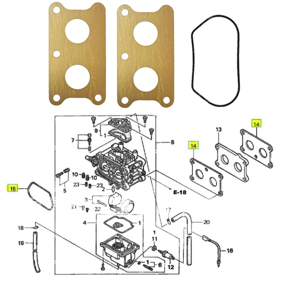 FOR HONDA  GXV530 GCV530 Engin - Gardening Tools Repair reseña y precio