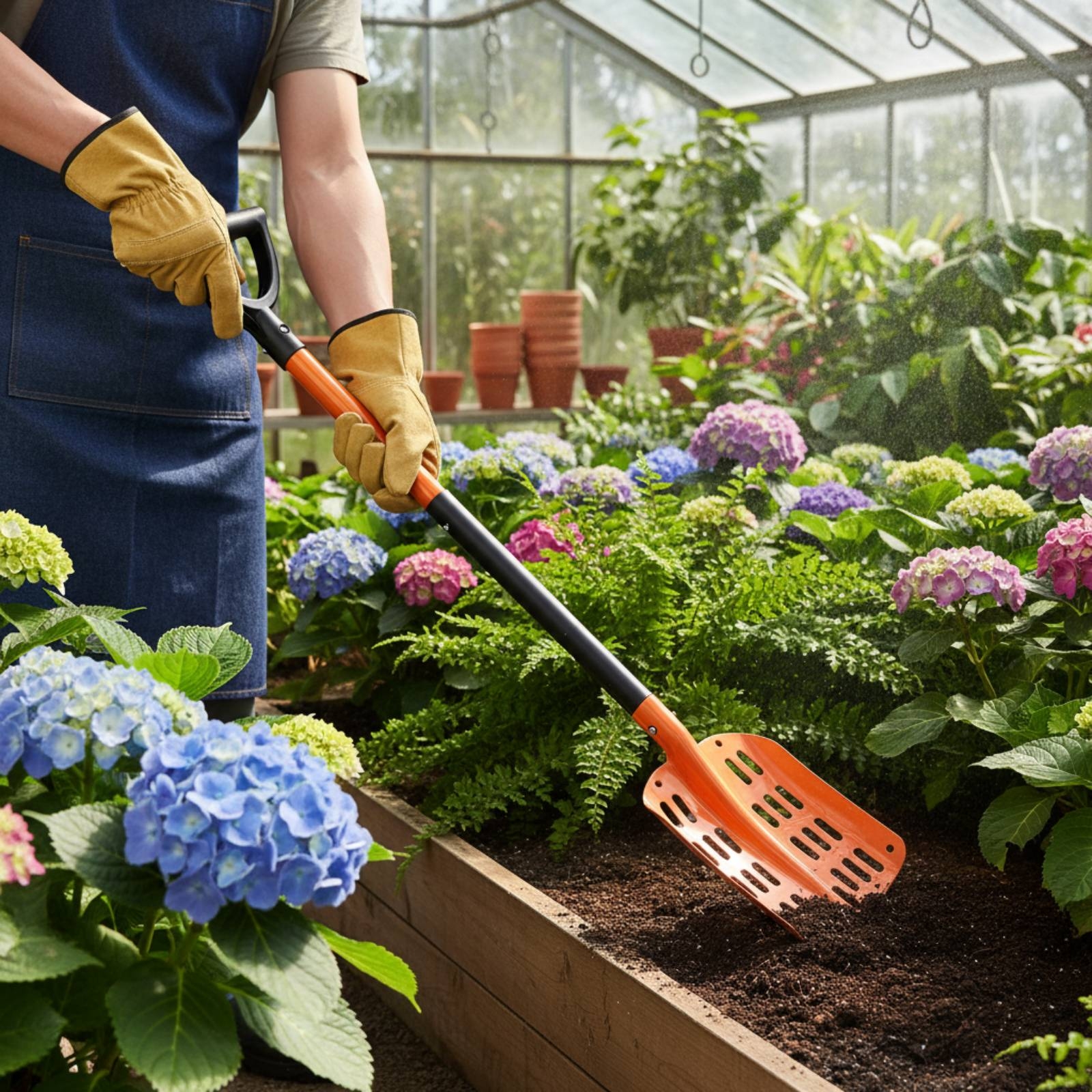 Soil Sifter Shovel Long Handle - Gardening Tools Long Handle reseña y precio