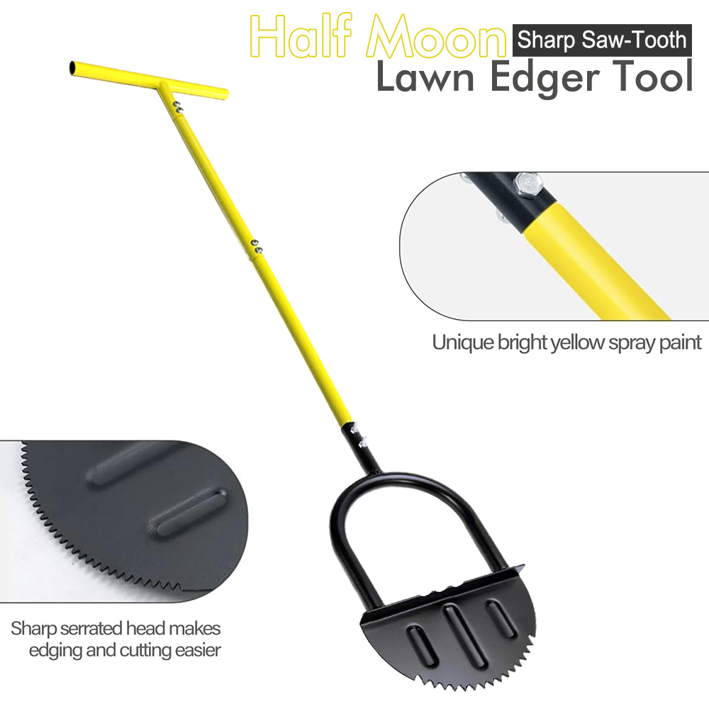 Half Moon Lawn Edger with Long - Gardening Tools Long Handle reseña y precio