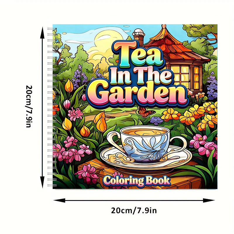 Tea In The Gardens Coloring Bo - Gardening Tools reseña y precio