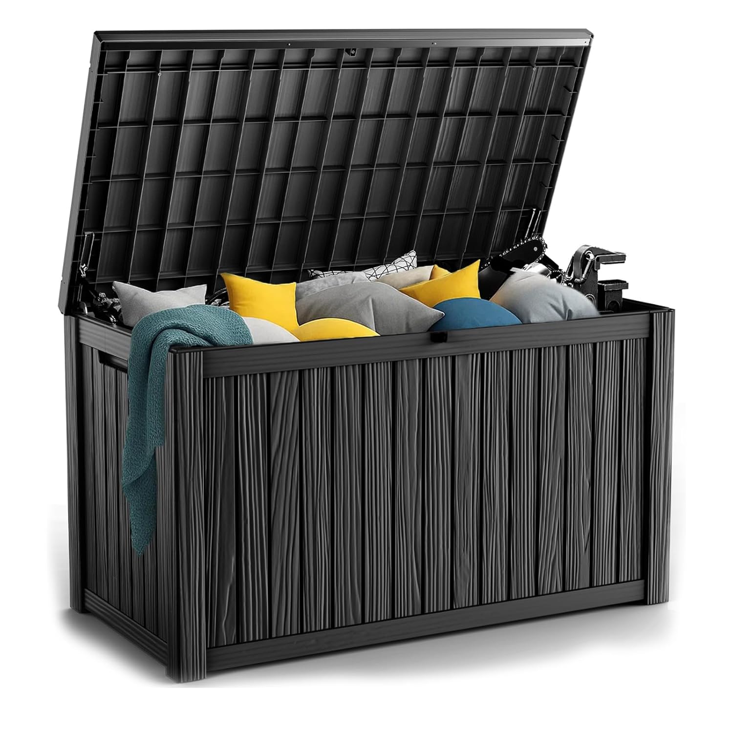 180Gal Lockable Resin Deck Box - Gardening Tools reseña y precio